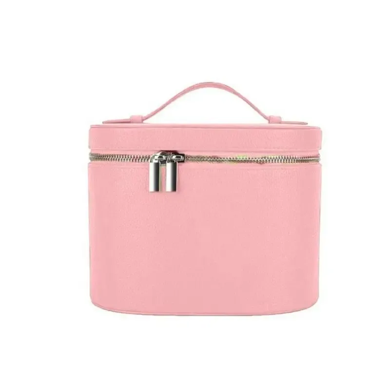 trousse de maquillage portable en cuir pu avec séparateur amovible, organisateur de cosmétiques, sac à main de grande capacité, trousse de toilette de voyage pour femmes, cadeaux
