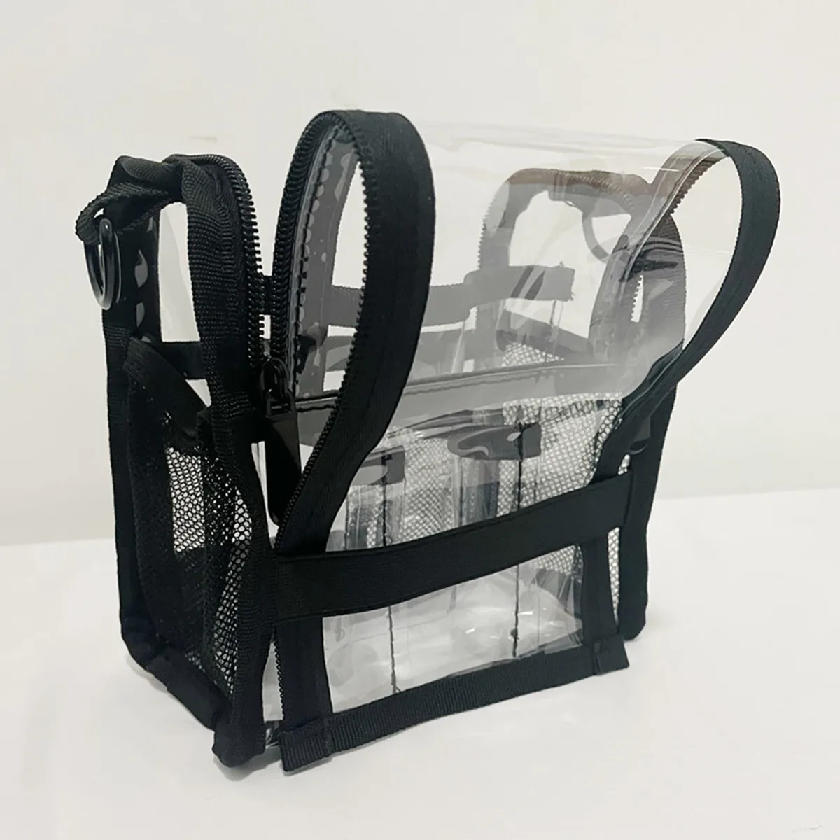 sac de maquilleurs, sac à cosmétiques portable, organisateur avec fermeture éclair, trousse de toilette transparente pour voyage, camping en plein air, salle de bain, maison