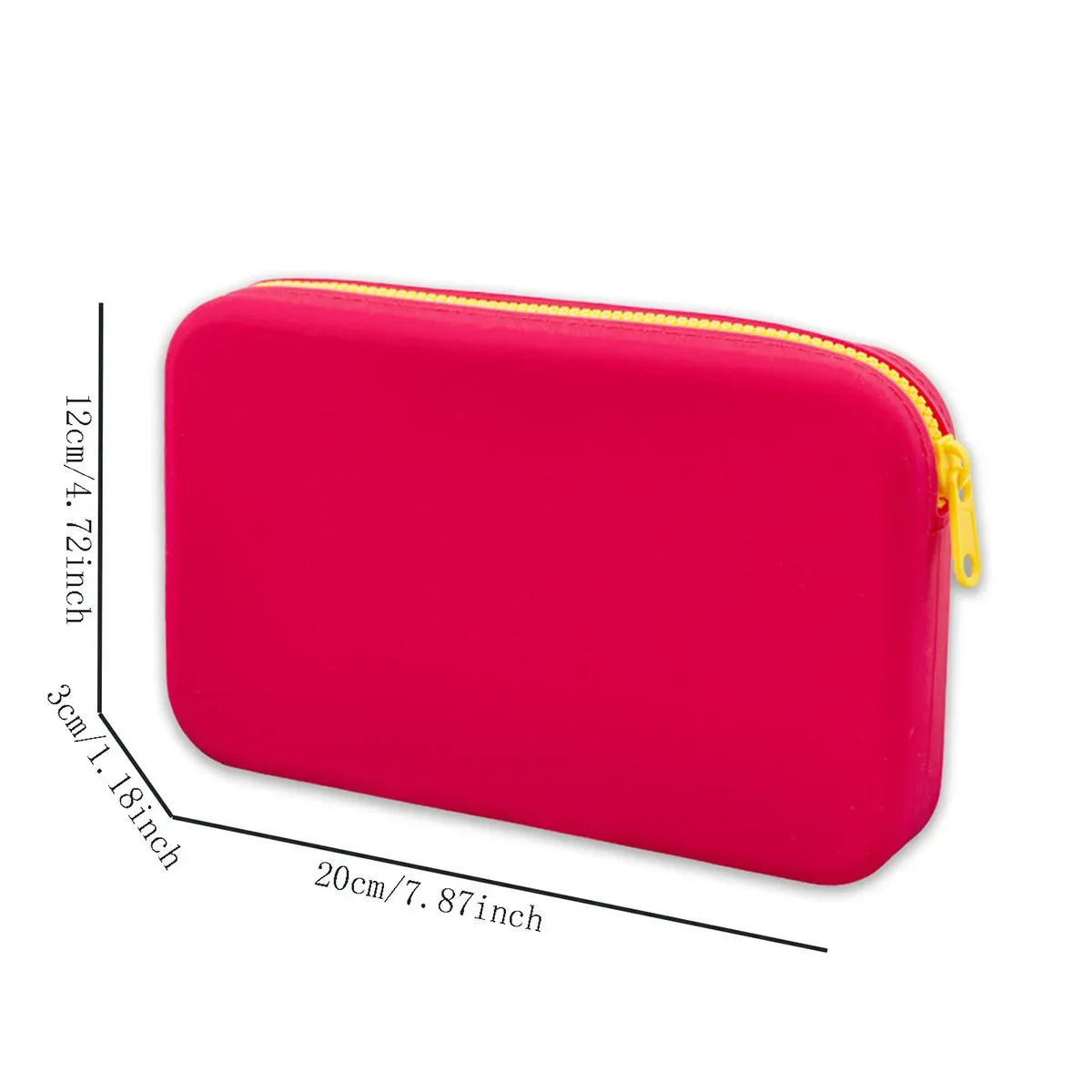 pochette cosmétique gel silice imperméable fermeture éclair forme oreiller couleur gris vert violet rouge voyage décontracté