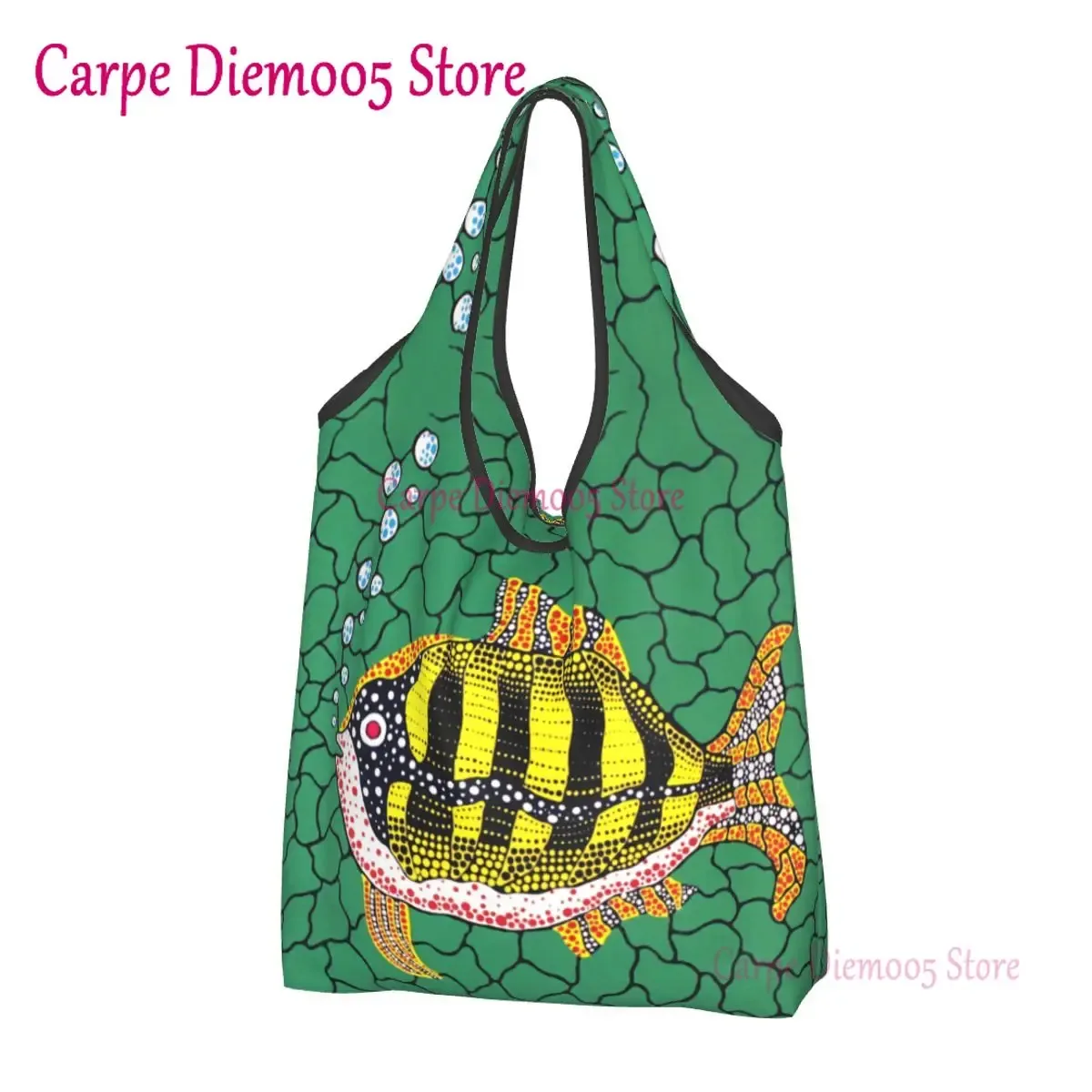 kawaii yayoi kusama art abstrait shopping sacs fourre-tout portable épicerie sac à bandoulière