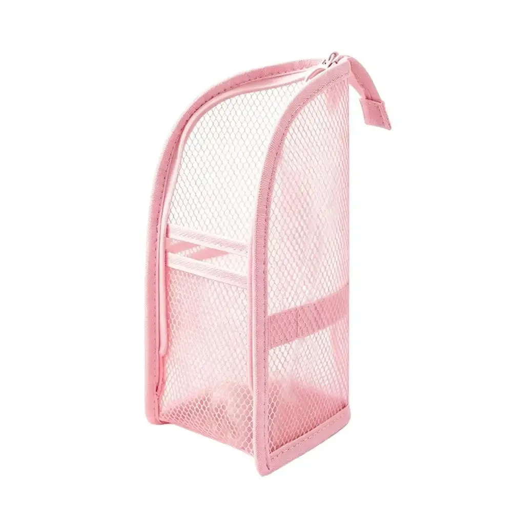 sac à cosmétiques en maille pour femmes, sac de rangement de voyage, organisateur de maquillage, pochette de maquillage portable, petite et grande trousse de toilette, étui de beauté ﻿ ﻿