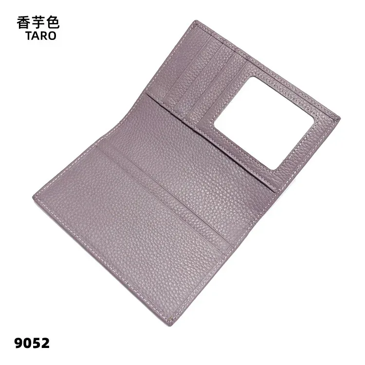 portefeuille porte-passeport personnalisé en cuir, sac à documents de grande capacité pour hommes et femmes, couverture de passeport en cuir pratique