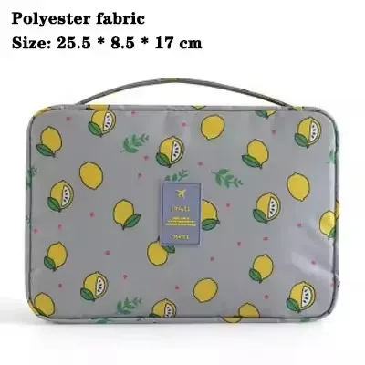 sac de voyage suspendu imperméable pour cosmétiques, imprimé flamant rose et citron, organiseur de maquillage portable, trousse de toilette pour femmes, rangement pour soins de la peau