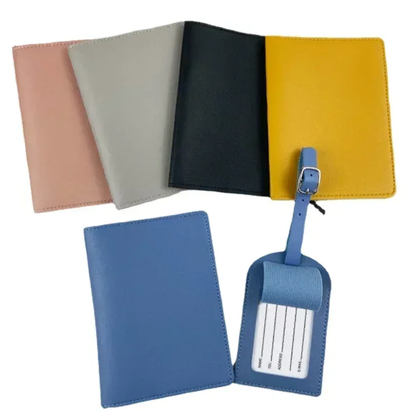 étui porte-passeport en cuir pu, accessoires de voyage, étiquettes de bagages, porte-billet d'affaires, couverture de passeport pour femmes et filles