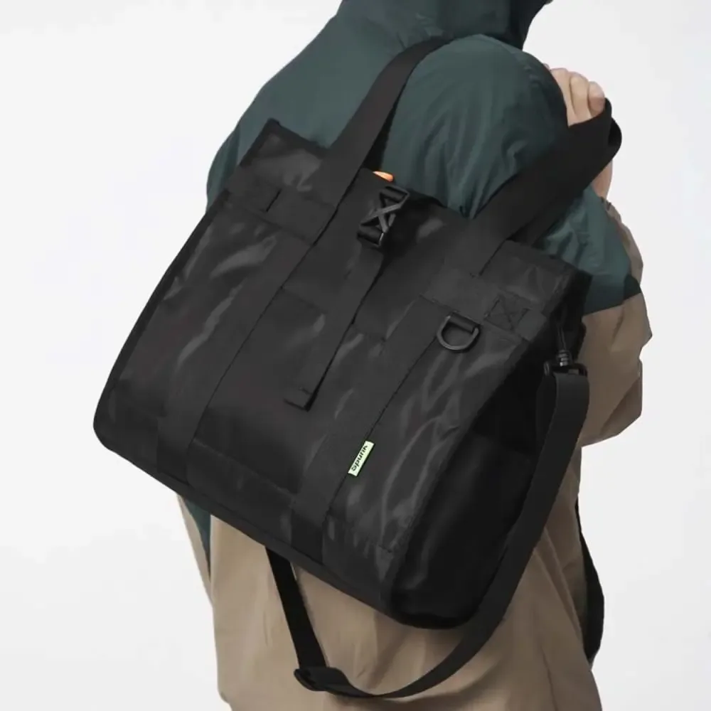 Porte-documents Oxford de grande capacité, couleur unie, sac à main multifonctionnel pour hommes, sac à bandoulière Portable étanche, sac pour ordinateur portable