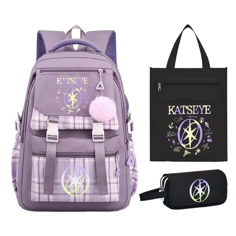 sac dos nylon violet noir motifs floraux géométriques accessoires stylos intérieur informatique voyage femme