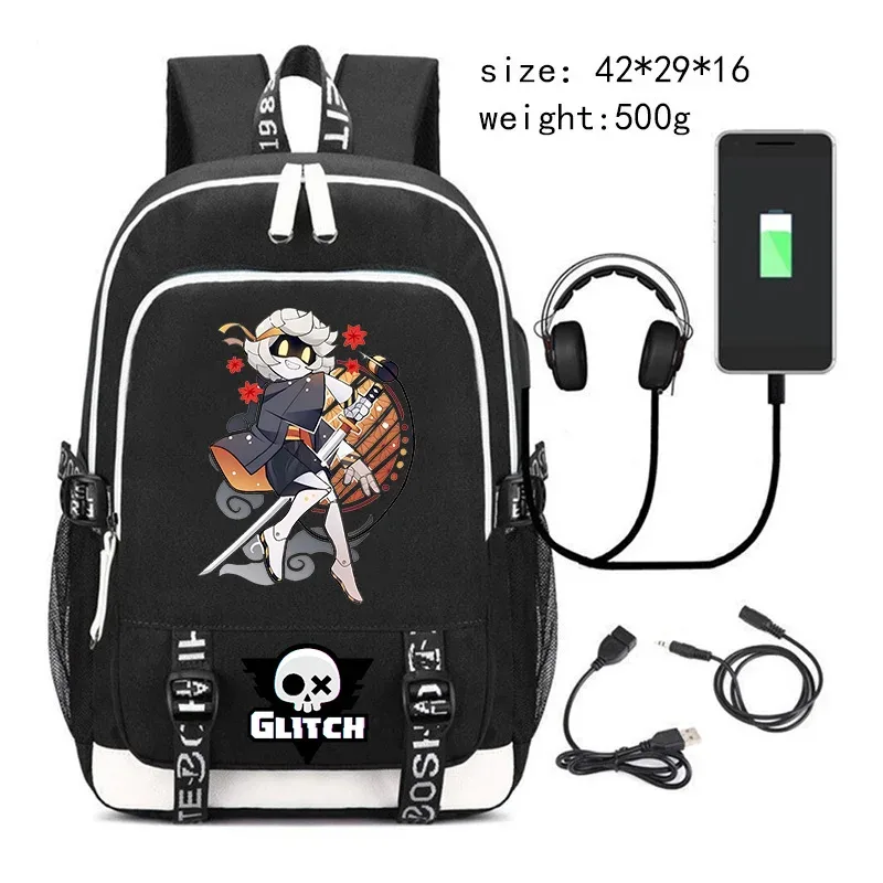 nouveau murder drones sac à dos pour étudiant garçons mode tendance sac à dos usb ordinateur portable sac à dos dessin animé noir fille sac d'école pour adolescent