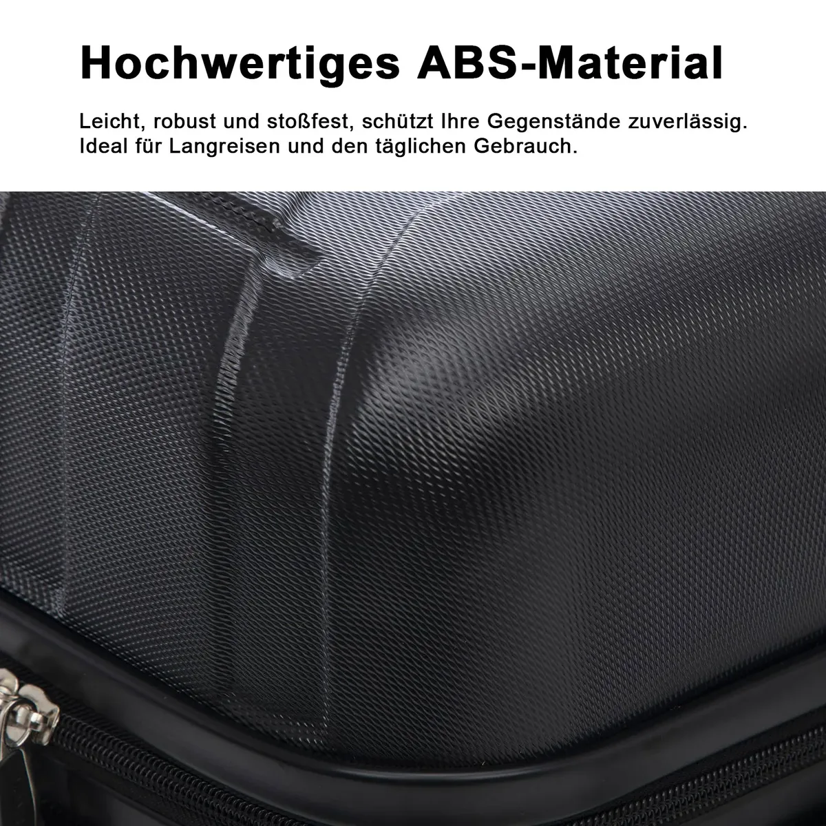 yonsly 20/24/28 pouces 4 roues 360 °   valise rigide noire à serrure à combinaison pour voyage, vacances, déplacement professionnel