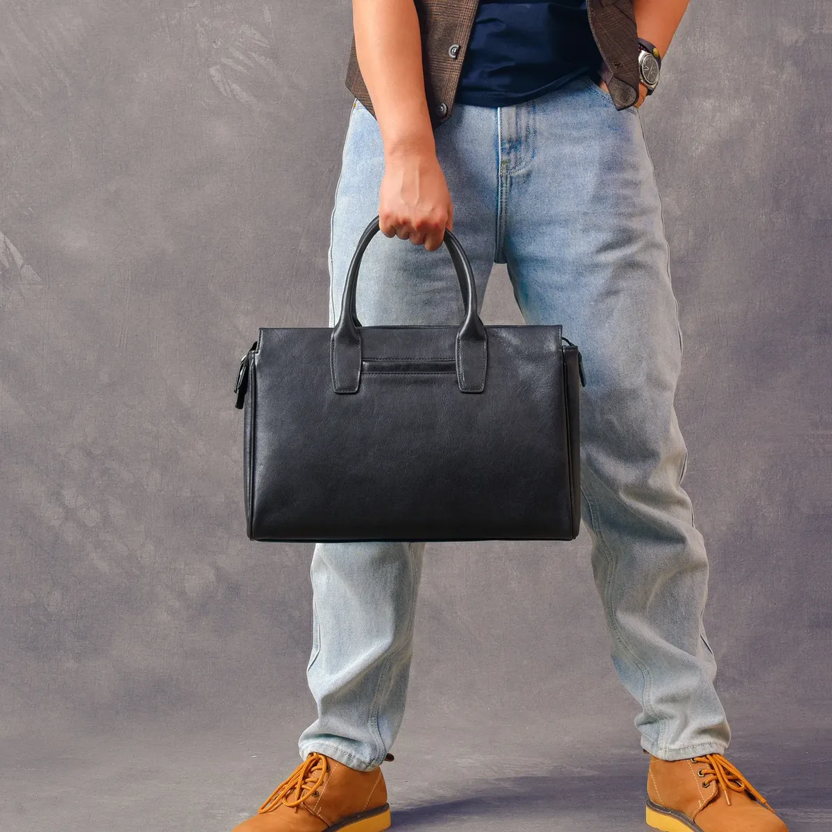 porte-documents vintage en cuir véritable pour homme, organisateur de sac à main de créateur fait main en cuir de vache véritable pour femme, sac de travail de facteur