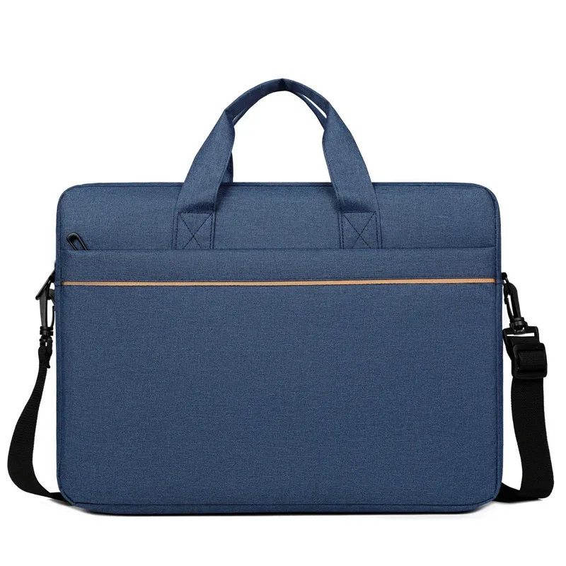 sac pour ordinateur portable 15-16 pouces pour hommes, mallette d'affaires de grande capacité, sac intérieur de rangement, sac à bandoulière simple, tissu oxford antichoc