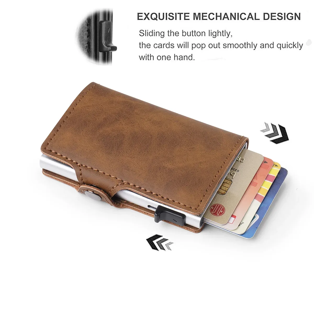 porte-cartes anti-scan rfid, portefeuille fin en fibre de carbone pour homme, organisateur de cartes bancaires portable, sac de rangement multifonctionnel pour pièces de monnaie