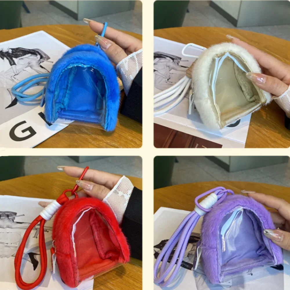 sac de marche pour poupée, porte-clés de dessin animé, sac de rangement pour poupée, sac d'exposition transparent pour voyage, organisation pour enfants