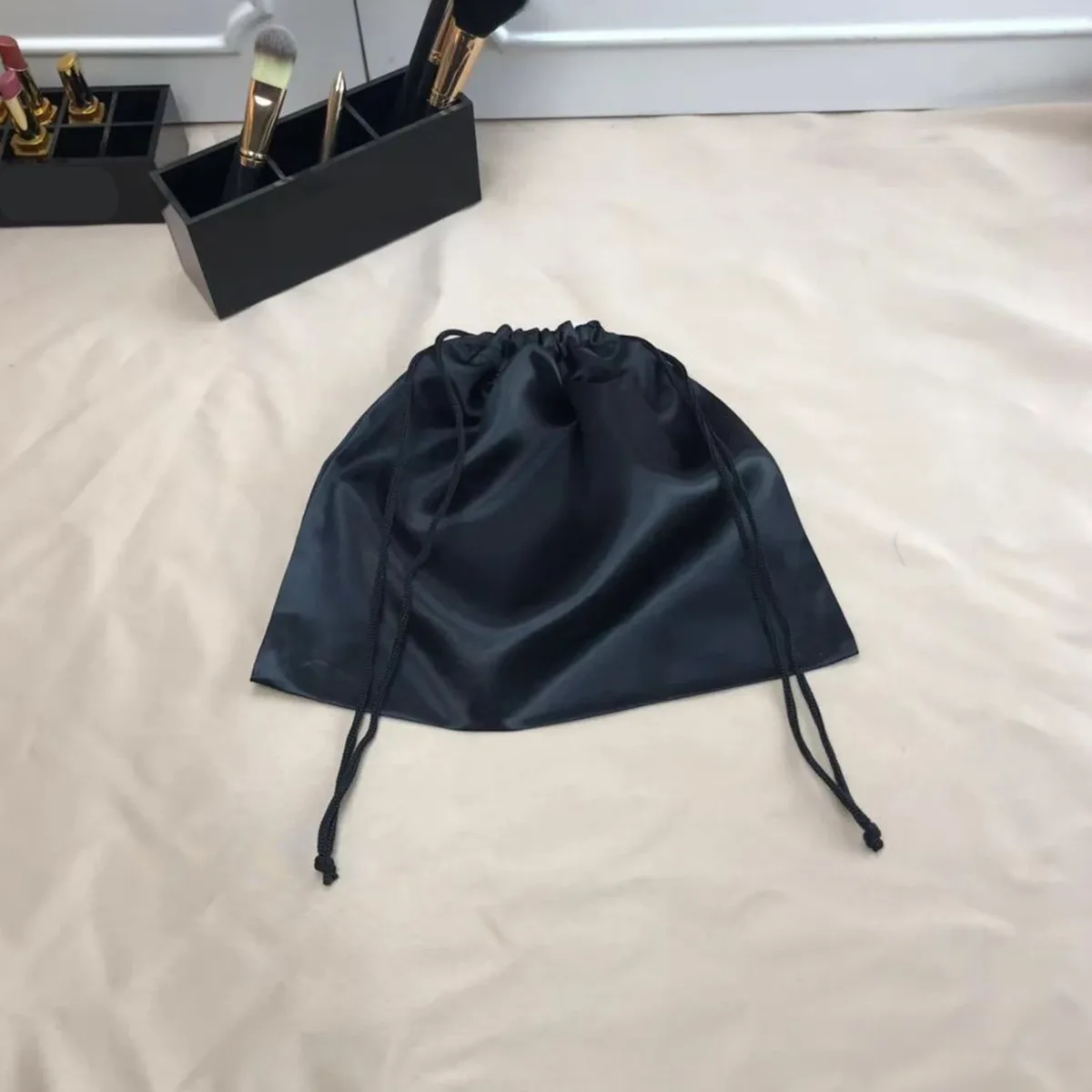 sac de rangement lisse noir de haute qualité, sac à poussière, bundle proximité wstring, protection de l'environnement, sac de rangement injsatin grill