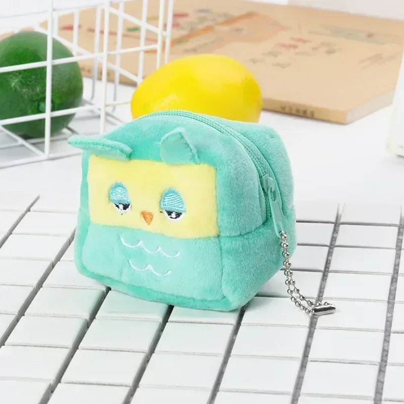 peluche gris petites baleines porte-monnaie mignon fermeture éclair femmes porte-monnaie forme de requin filles écouteur argent sac de rangement sac à clés sac à main