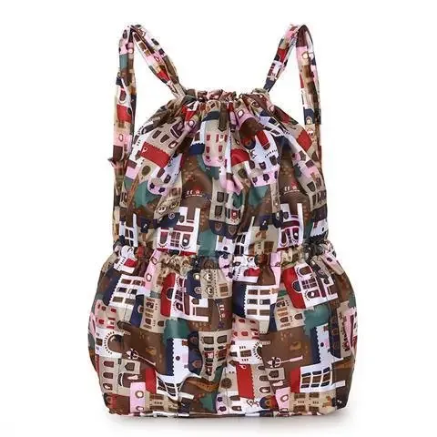 sac à dos en nylon de grande capacité pour femme, poche groupée, sac de sport de plein air, maman