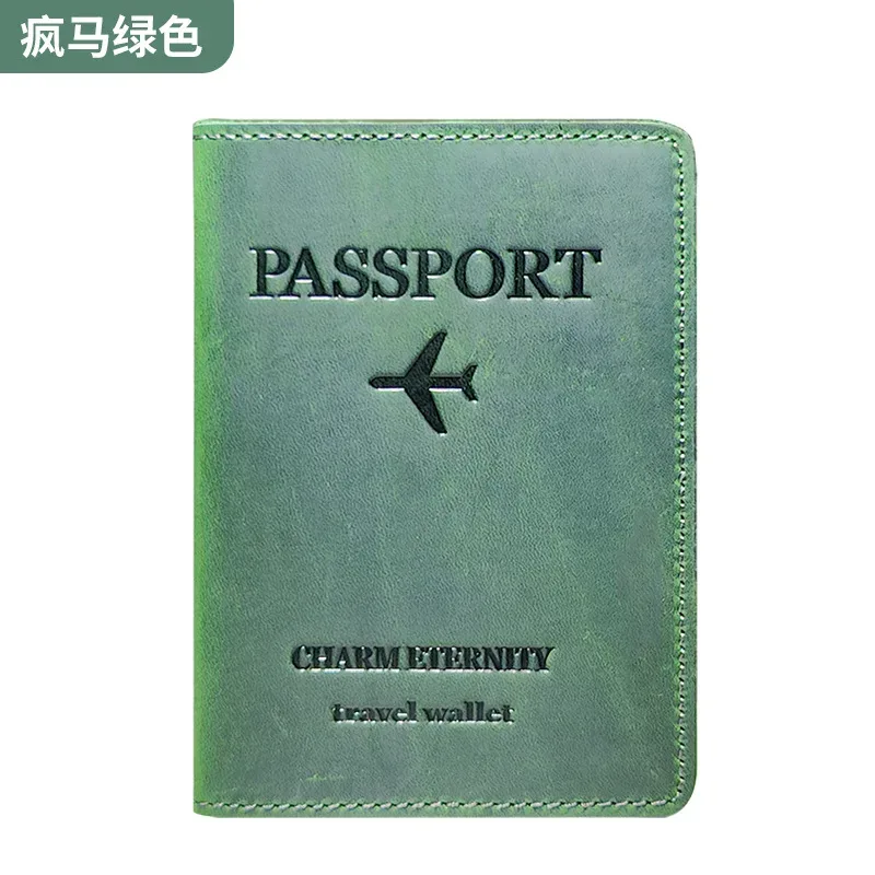 porte-passeport universel pour femmes et hommes, blocage rfid, étui de voyage fin, pochette en cuir véritable, housse de passeport, portefeuille de voyage