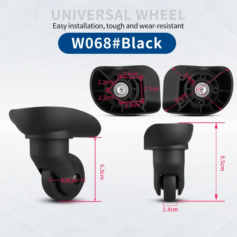 roues universelles pour valises a35, a38, a52, a53 (2 ou 4 pièces) – accessoires de réparation silencieux pour bagages de voyage