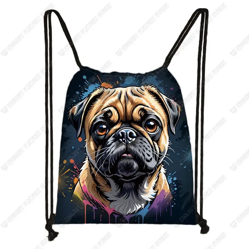 sac à dos de rangement de chaussures shih tzu, sac à livres, support, interconnexion, peinture, chien, proximité, wstring, troupeau des contribuables allemands