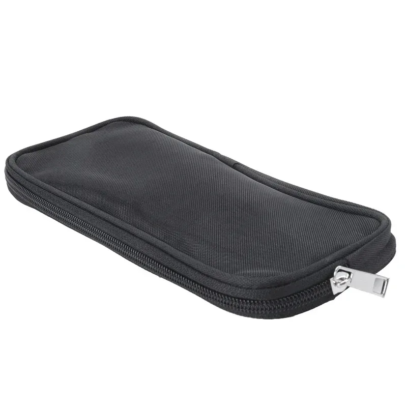 trousse toilette nylon noire fermeture éclair organisateur maquillage box voyage femmes hommes pochette rangement cosmétique