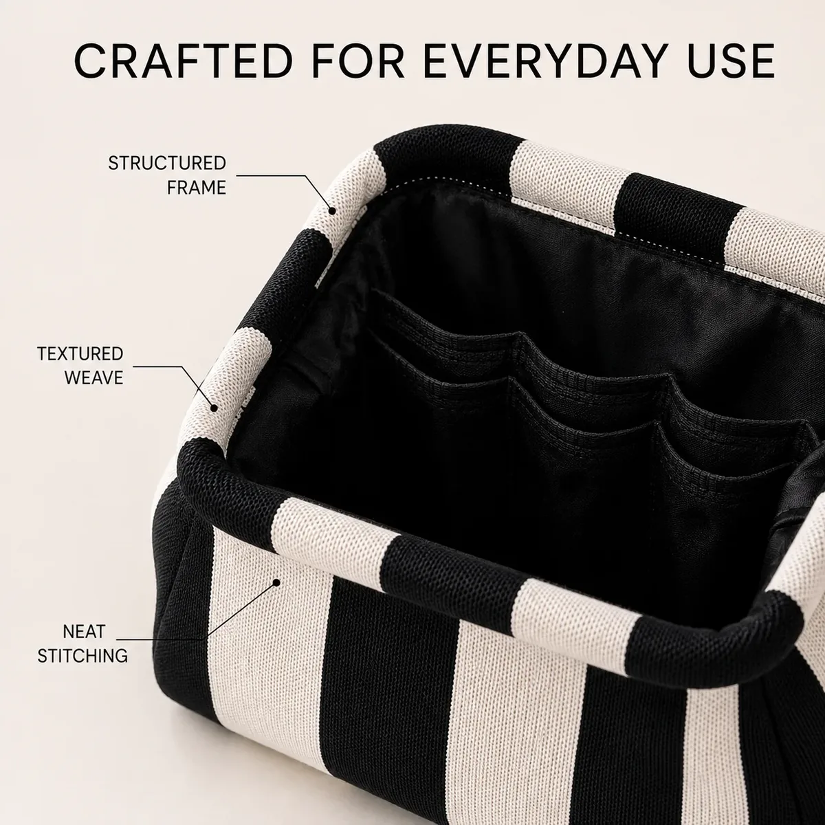 pochette de rangement pour maquillage, sac à cosmétiques géométrique rayé, sac de toilette léger et portable pour voyage, sac à main pour femmes, sacs organisateurs