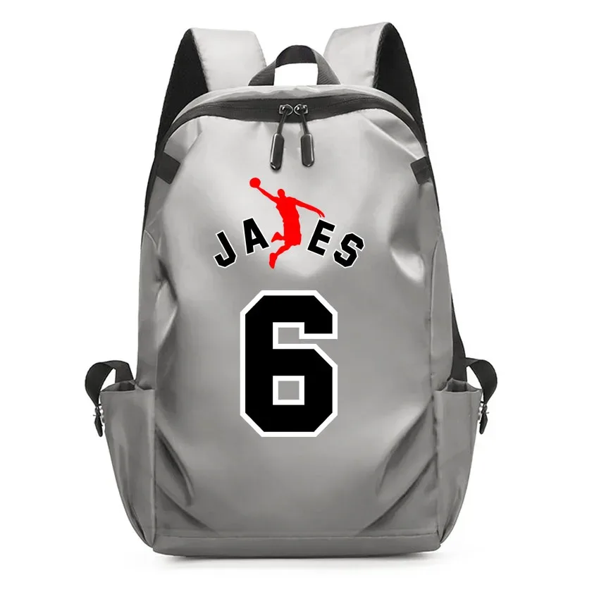 sac à dos en toile imprimée avec motif de lettre et numéro 23, sac d'école pour étudiants, sac à dos pour ordinateur portable, grande capacité, mode garçon et fille, albanes