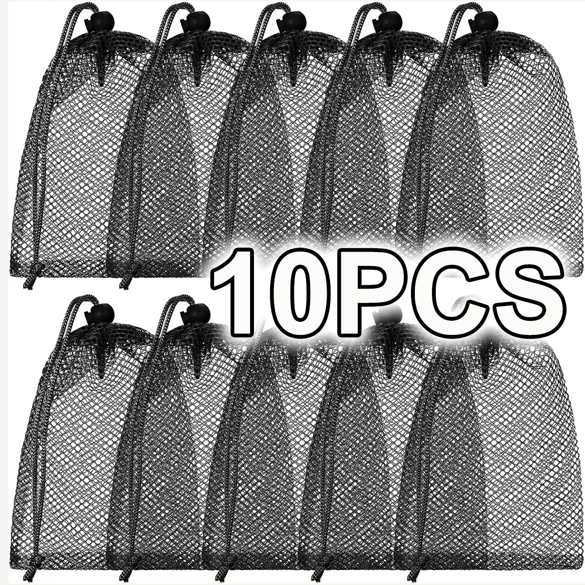 organisateur voyage sac rangement nylon noir sport maille serrage cordon 30x40cm compression usage transport