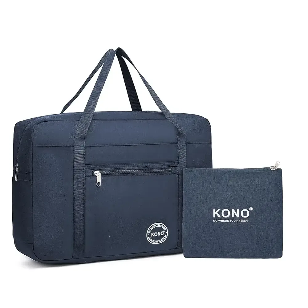 kono-sac à bagages pliable en nylon pour avion, léger et résistant, idéal pour le voyage
