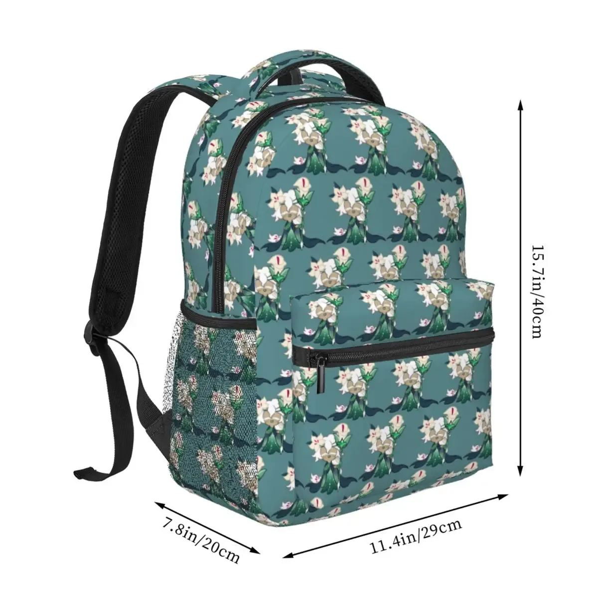 biscuit à la fleur de lys blanche! cookie run kingdom sac à dos long pour étudiants, sac d'école pour enfants, sacs à bandoulière pour ordinateur pour garçons et filles