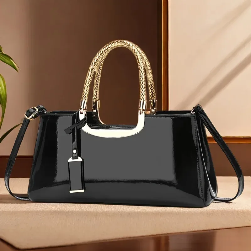 sac à main à bandoulière en cuir pu brillant pour femmes, pochette de mariage, sac de soirée de mariée
