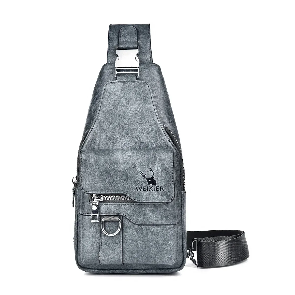 nouveauté 2026 : sacs messager tendance pour hommes, grande capacité, sacs de poitrine de luxe de créateur, sacs à dos rétro à bandoulière unique