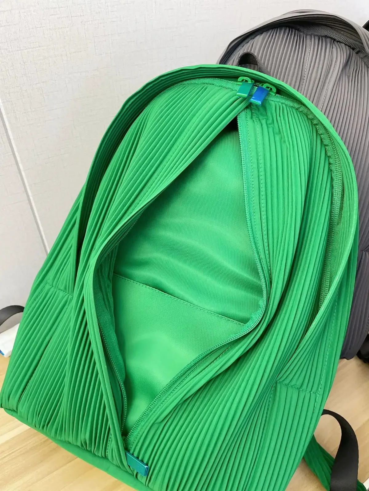yudx-sac à dos plissé à épaules avec fermeture éclair, couleur unie, design décontracté, voyage, école, sortie, nouvelle collection 2024