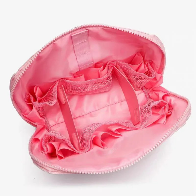 sac de rangement eva, grande capacité, organisateur de cosmétiques, pochette de toilette portable multi-poches pour les voyages, utilisation quotidienne pliable, pour femmes et filles