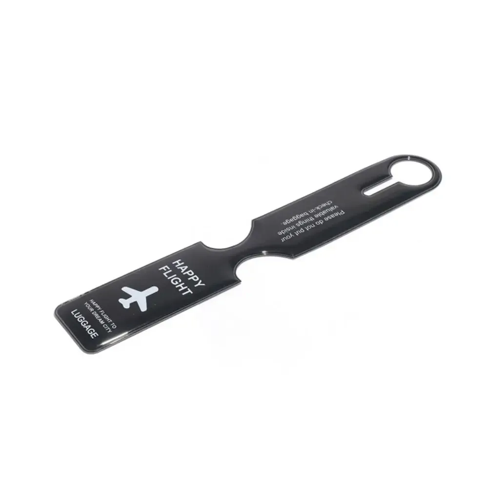 étiquette de bagage en pvc pour carte d'embarquement, étiquette nominative pour valise, carte d'information pour bagages d'avion