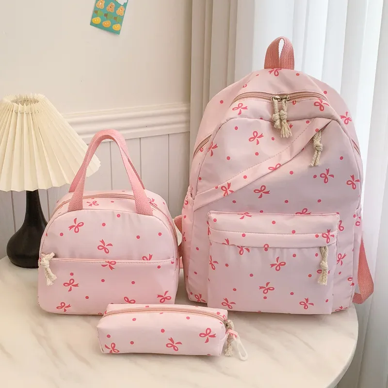 1 ensemble de sacs à dos 3 en 1 pour femmes, étudiantes, grande capacité, sac à dos de voyage décontracté, sac à dos élégant et polyvalent pour ordinateur portable, pour l'école
