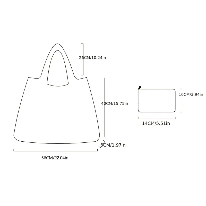 sac de courses pliable, nouvelle mode, sac de rangement d'épicerie réutilisable, sac à main à bandoulière portable en nylon, fourre-tout de voyage