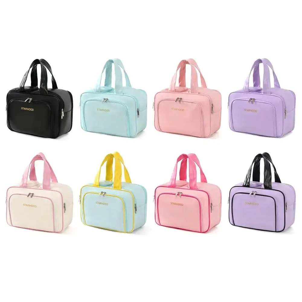 sac à cosmétiques de grande capacité, trousse de toilette portative étanche, organisateur de maquillage multi-compartiments, sac de rangement de maquillage
