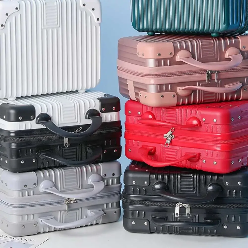 ventes flash : valise de voyage 14 pouces, mini trousse de maquillage, organiseur de voyage, valise cabine pour femmes