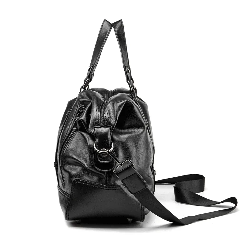 gumst hommes sac à main en cuir grande capacité sac de voyage hommes sac à bandoulière mâle voyage duffle sac fourre-tout décontracté messager sacs à bandoulière