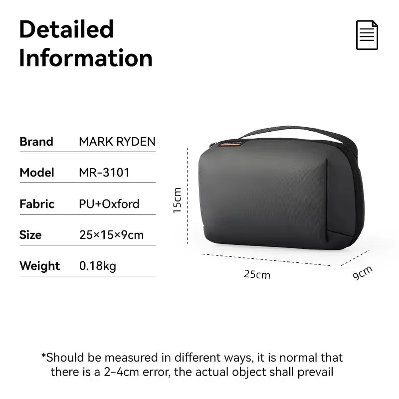 mark ryden – sacs de rangement numériques avec câble portable, organisateurs de voyage, prise de chargeur, sac de rangement de cosmétiques étanche