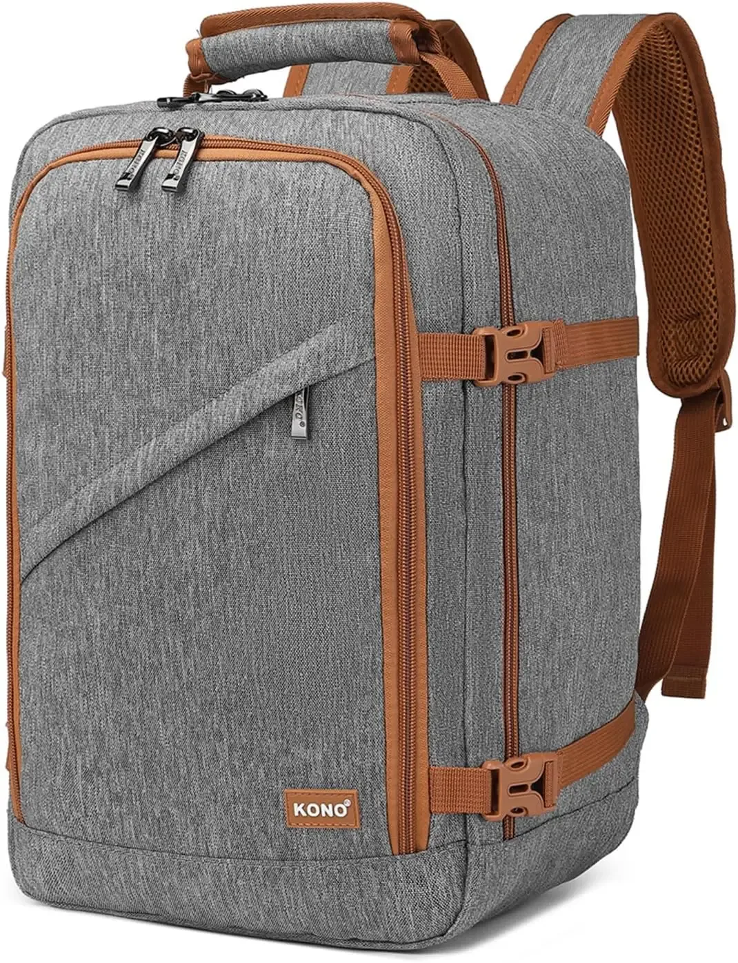 kono sac de cabine 40x20x25 cm pour sac à dos de bagage à main ryanair sous le siège, taille cabine 20l noir minimaliste