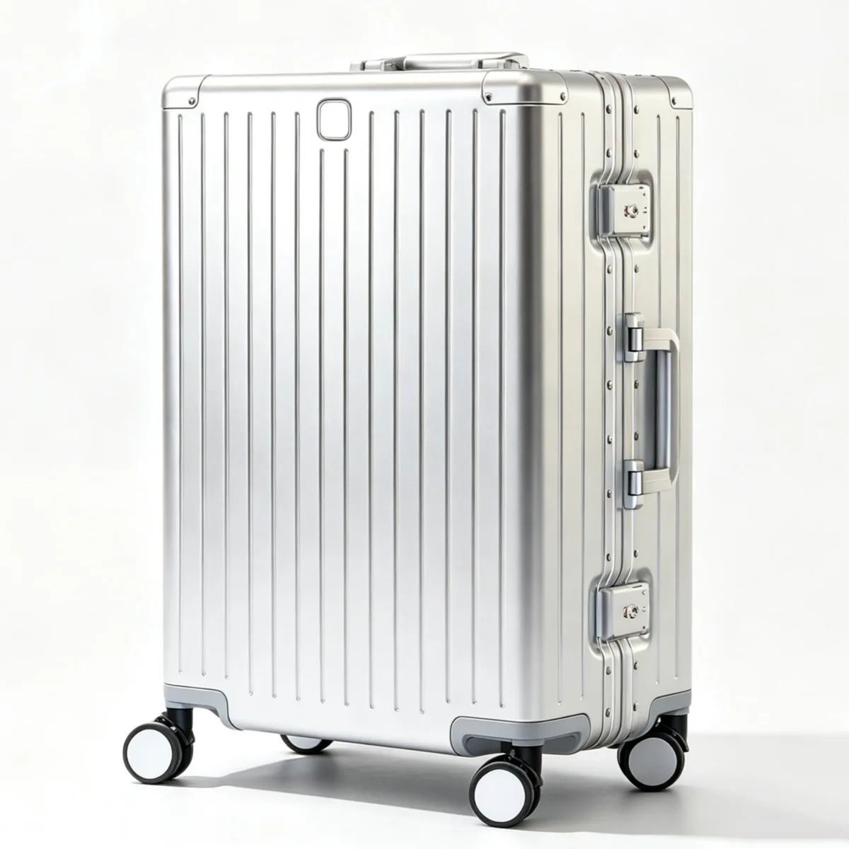 valise de luxe en alliage d’aluminium et de magnésium, avec roulettes multidirectionnelles, serrure tsa, idéale pour les voyages, disponible en différentes tailles (20, 24, 26 et 29 pouces).