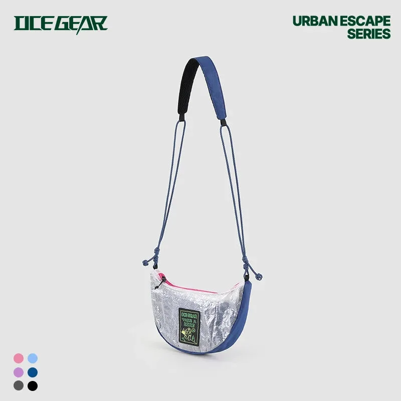 sac à bandoulière en maille ecopak tech, ultraléger 120g, sac demi-lune, imperméable 70psi, sac à bandoulière pour la randonnée et le camping, pour hommes et femmes