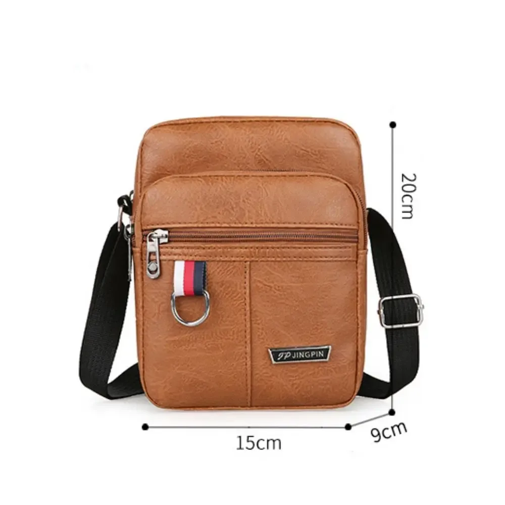 sac à bandoulière en cuir pour hommes, sacoche à bandoulière de grande capacité, sacs à main multifonctionnels