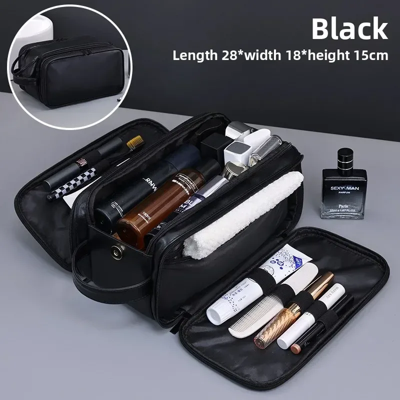 sac suspendu imperméable à plusieurs poches pour cosmétiques, trousse de toilette en pu pour femmes et hommes, sacs de voyage essentiels, sacs de maquillage, sac organisateur de lavage