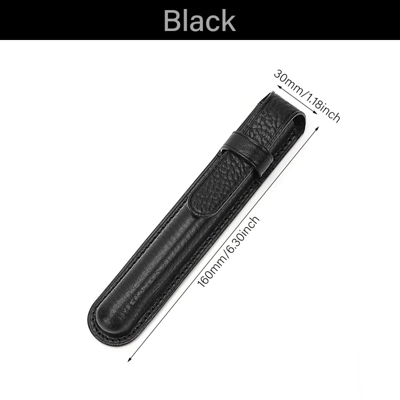 crazysmith étui à stylos en cuir fait main, porte-stylo, housse de protection, étui en cuir de vachette pour stylo-plume, accessoires pour stylos