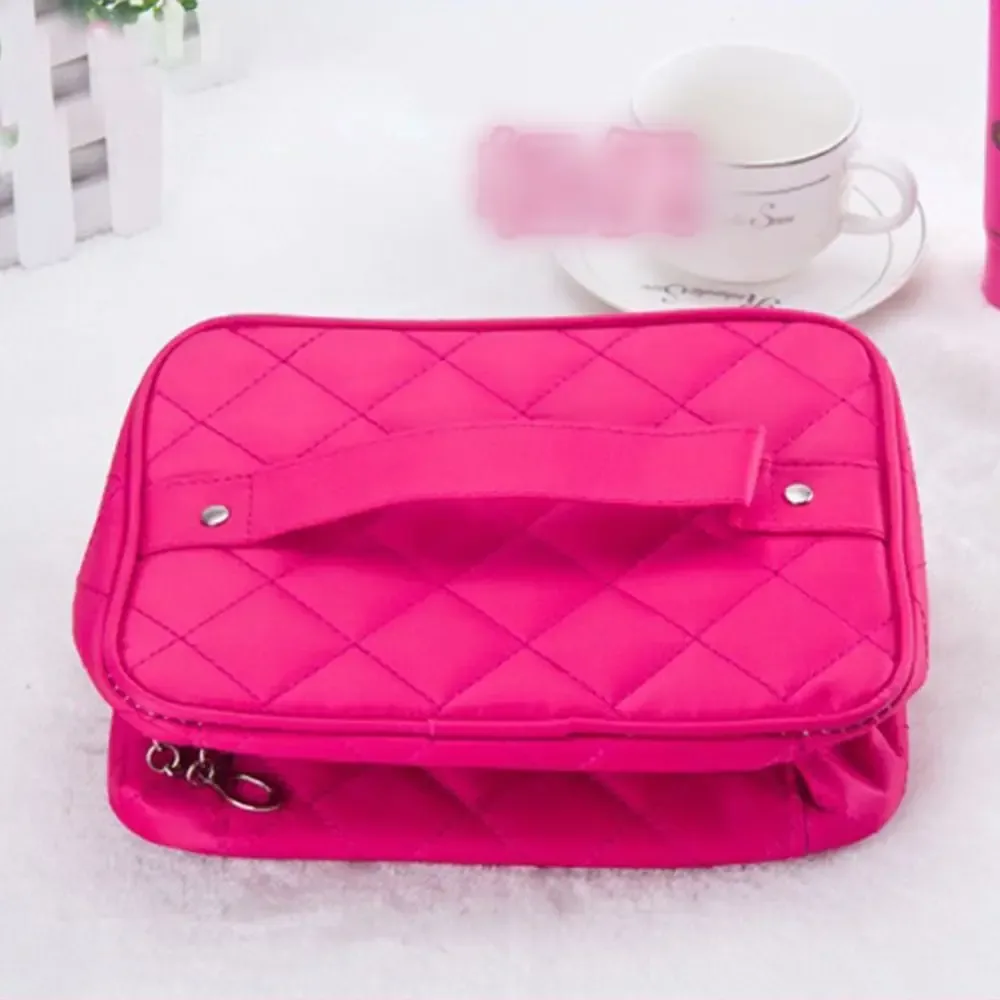 trousse à cosmétiques matelassurera de voyage pour femme, sac à main multifonctionnel, étuis à cosmétiques étanches, grande capacité