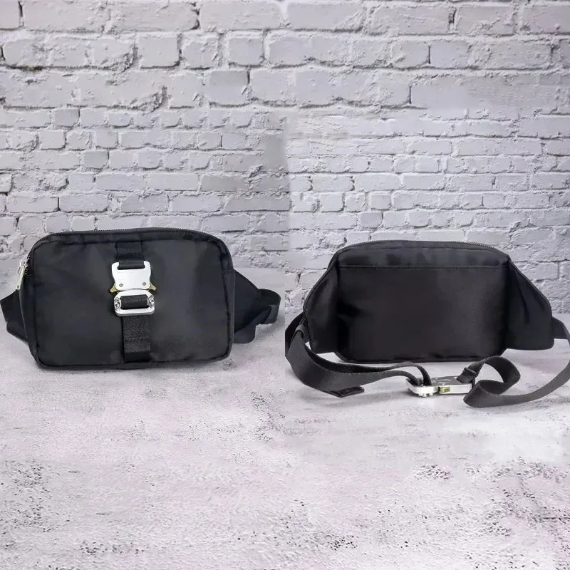 fashion street 1017 alyx 9sm sacs fermeture éclair latérale décorative fonctionnelle prise tactique cordon d'étanchéité sac à dos multifonctionnel