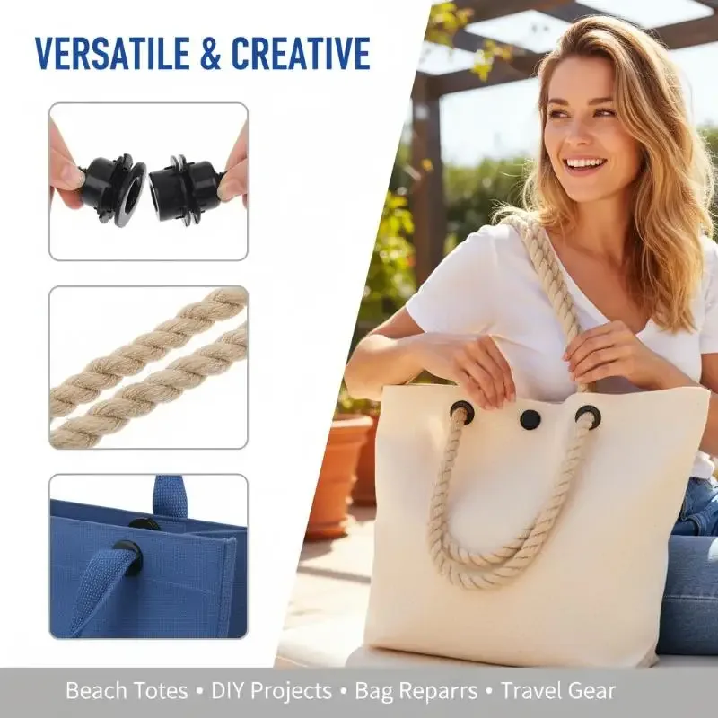 2/3/4/5 ensembles d'accessoires pour sacs : boutons, poignées, vis et écrous en plastique pour sacs à bandoulière et sacs diagonaux pour femmes