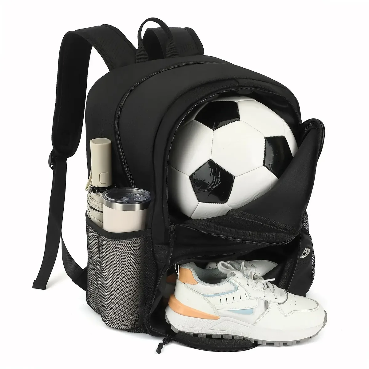 nouveau sac à dos de basket-ball de football avec sac de chaussures sac de volley-ball de football pour adolescents cartable de voyage en plein air de grande capacité