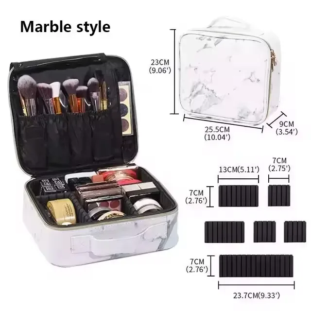 nouvelle trousse de maquillage pour femmes, étanche, pour voyage, rangement de pinceaux de beauté, outils de broderie, étui cosmétique professionnel, boîte de maquillage